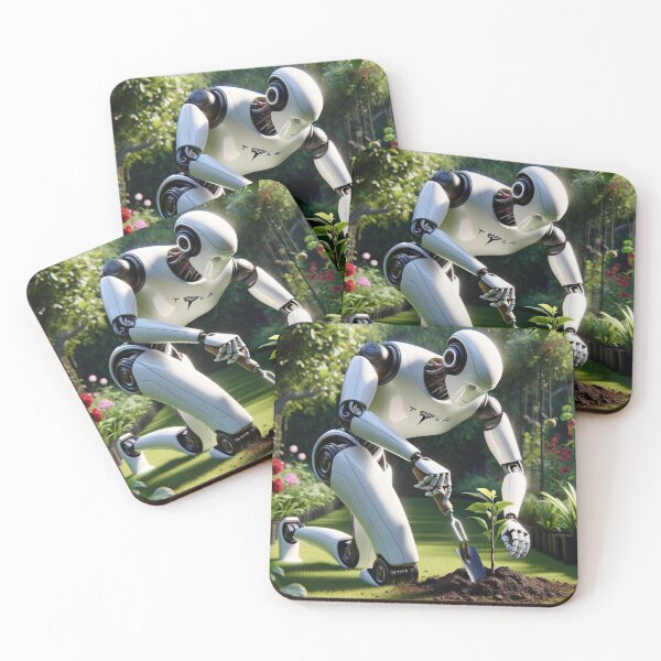 Item preview, Tesla bot designed and sold by TEEJAMBOREE.
