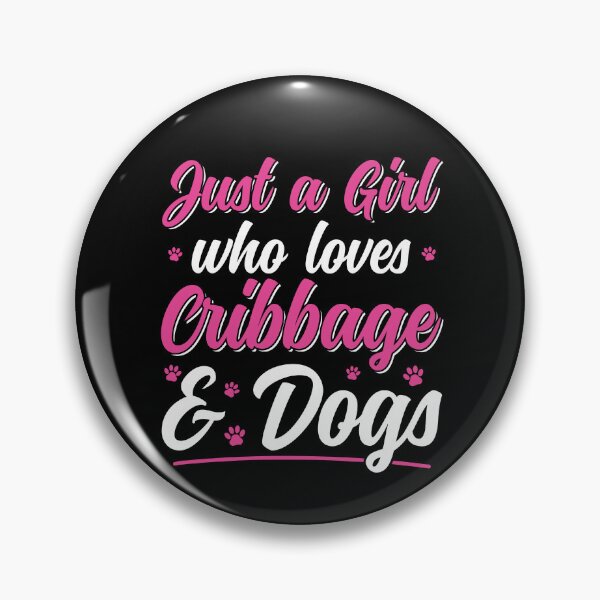 Item preview, Just a Girl who loves Cribbage and Dogs Women Cribbage designed and sold by BlueBerry-Pengu.