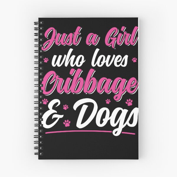 Item preview, Just a Girl who loves Cribbage and Dogs Women Cribbage designed and sold by BlueBerry-Pengu.