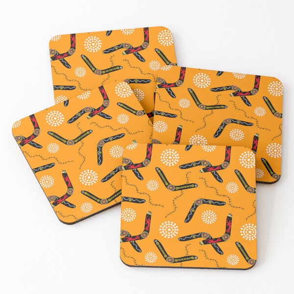 Item preview, Aboriginal Art Boomerang Pattern designed and sold by CreativeBridge.