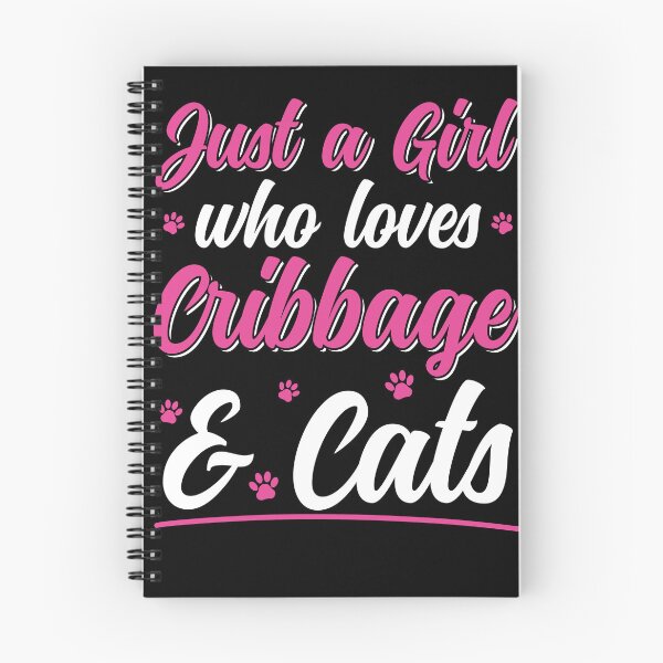 Item preview, Just a Girl who loves Cribbage and Cats Women Cribbage designed and sold by BlueBerry-Pengu.