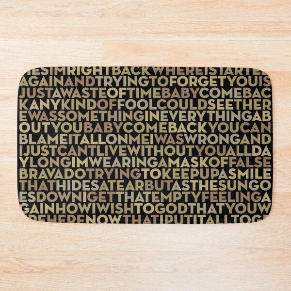 Item preview, Baby Come Back - Player (lyrics) v.7 designed and sold by x1brett.