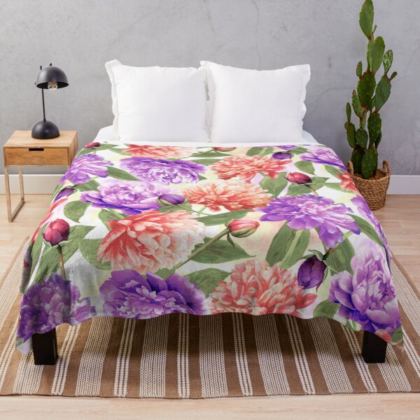 Item preview, Purple Red Peony Surface Pattern designed and sold by Tina Veenstra.