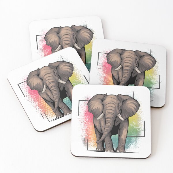 Item preview, Elephant modern dots design designed and sold by TaevasDesign.