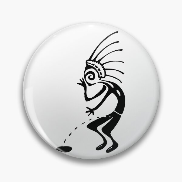 Item preview, Kokopelli toilet m black designed and sold by nogamax.