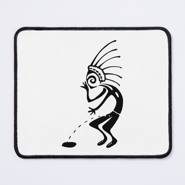 Item preview, Kokopelli toilet m black designed and sold by nogamax.