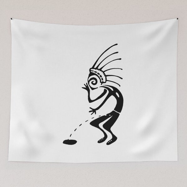 Item preview, Kokopelli toilet m black designed and sold by nogamax.