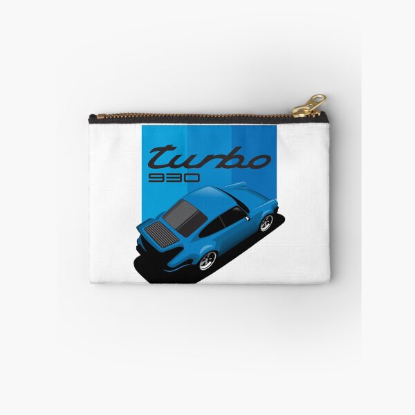 Artikelvorschau, Porsche 930 Illustration Blauer Turbo entworfen und verkauft von blackdogshop.