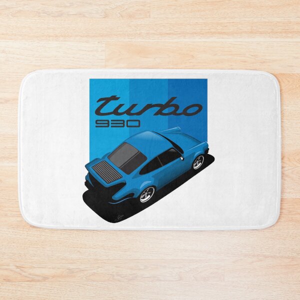 Item preview, Porsche 930 Illustration Blue turbo designed and sold by blackdogshop.