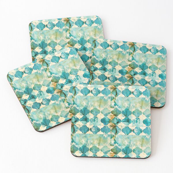 Item preview, Watercolor Abstract Eco Print - TEAL Pattern designed and sold by JunkWithSteph.
