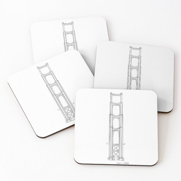 Item preview, Golden Gate Bridge Design Drawing designed and sold by SeeMac.