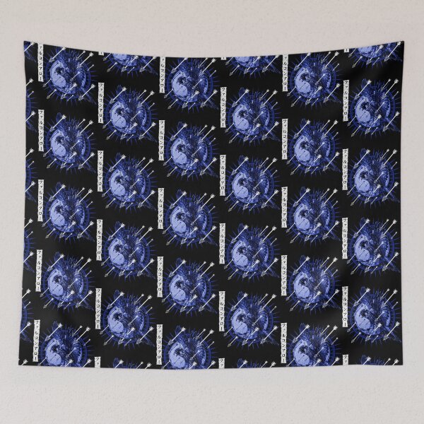 Item preview, The Falcon Drops Arrows of Revenge (青) designed and sold by FalconArrowBrnd.