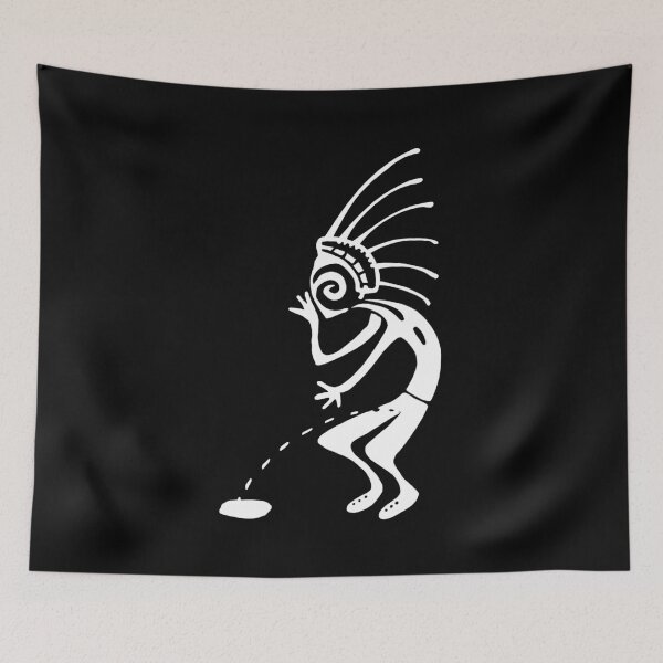 Item preview, Kokopelli toilet m white designed and sold by nogamax.