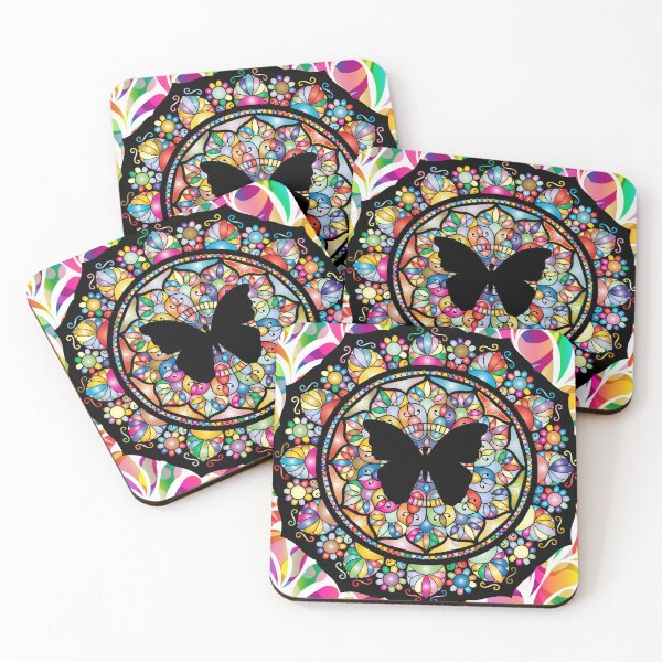 Item preview, Stained Glass Butterfly Mandals designed and sold by tomorrowsart.