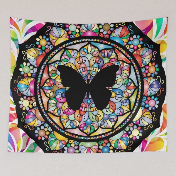 Item preview, Stained Glass Butterfly Mandals designed and sold by tomorrowsart.