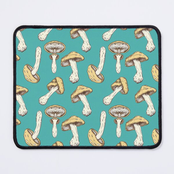 Item preview, cartoon mushroom design on a teal background designed and sold by ptMaker.
