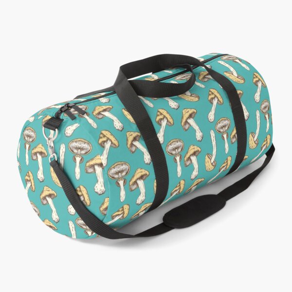 Item preview, cartoon mushroom design on a teal background designed and sold by ptMaker.