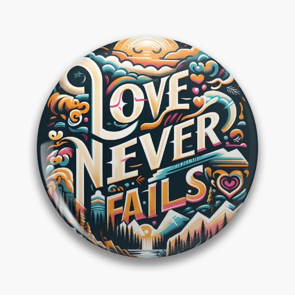 Item preview, Love Never Fails, typography designed and sold by maxmaj.