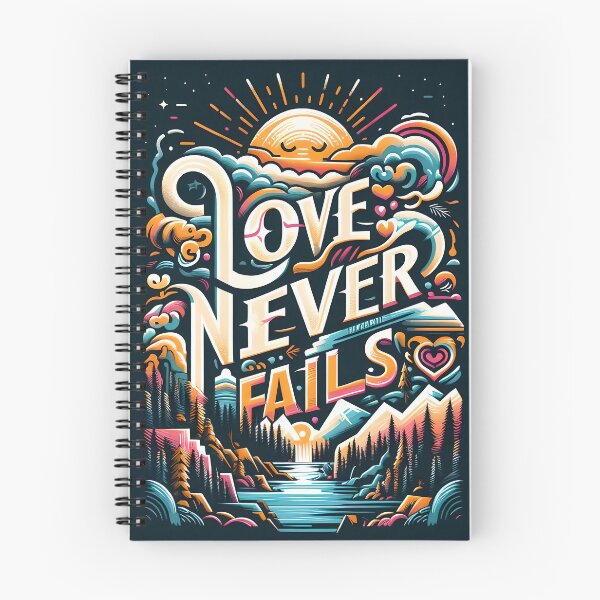 Item preview, Love Never Fails, typography designed and sold by maxmaj.
