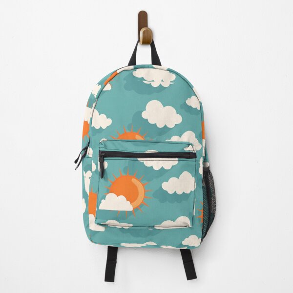 Item preview, Happy flat minimal sun clouds design pattern designed and sold by jobreath.