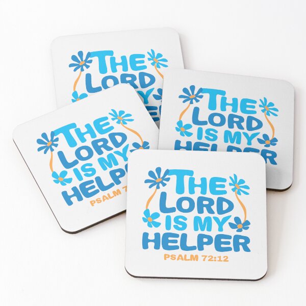 Item preview, The LORD Is My Helper, Psalm 72:12 Encouraging Christian Reminder Design designed and sold by Angela Dow.