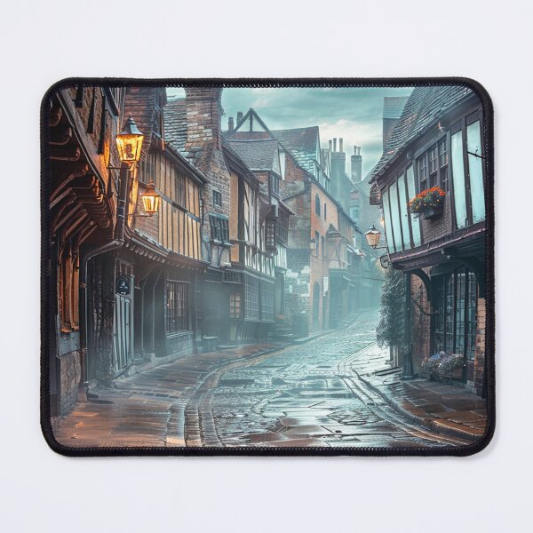 Item preview, Misty Old Village designed and sold by ScenicViewPics.