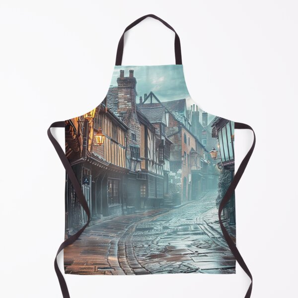 Item preview, Misty Old Village designed and sold by ScenicViewPics.