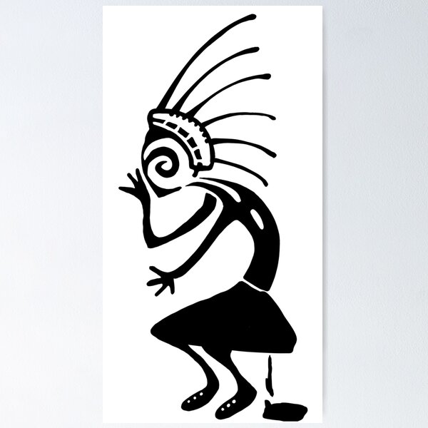 Item preview, Kokopelli toilet w black designed and sold by nogamax.