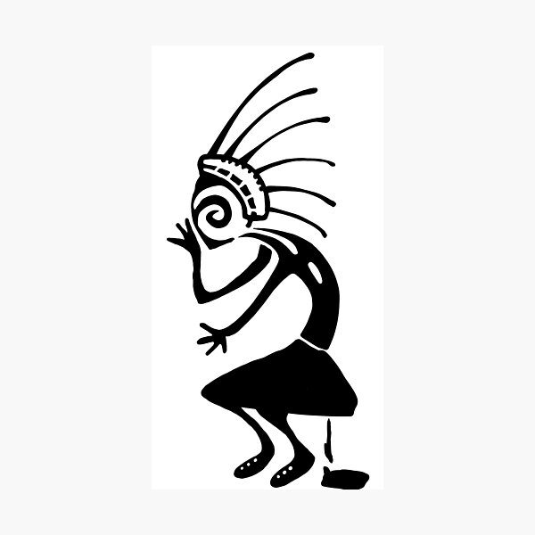 Item preview, Kokopelli toilet w black designed and sold by nogamax.