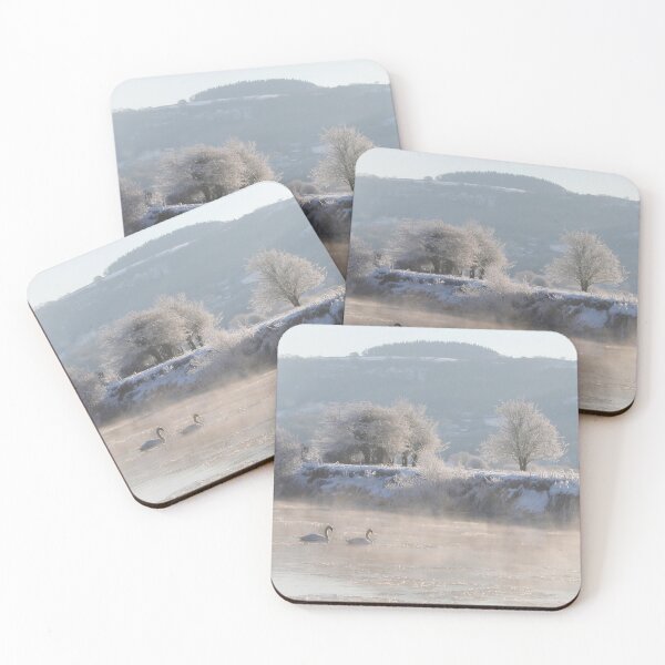 Item preview, Swans on icy river designed and sold by AnthonyThomas.