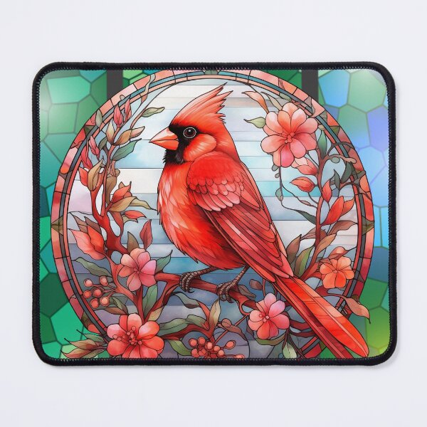 Item preview, Stained Glass Cardinal designed and sold by tomorrowsart.