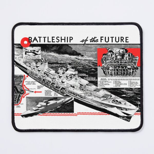 Item preview, Battleships of the Future designed and sold by Retr0Tshirts.