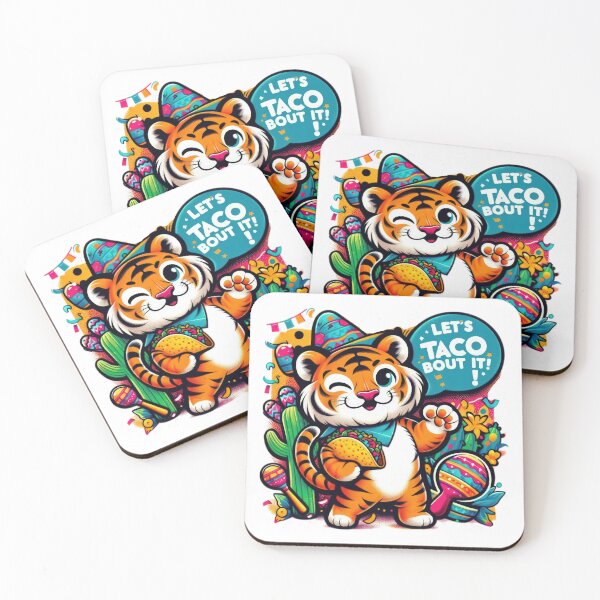 Item preview, Taco Tiger funny cute animal designed and sold by Expressions-Sel.