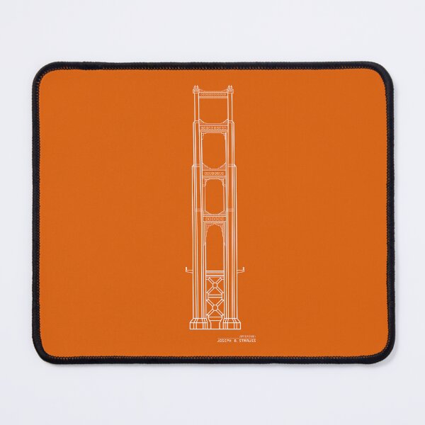 Item preview, Golden Gate Bridge Design Drawing White designed and sold by SeeMac.