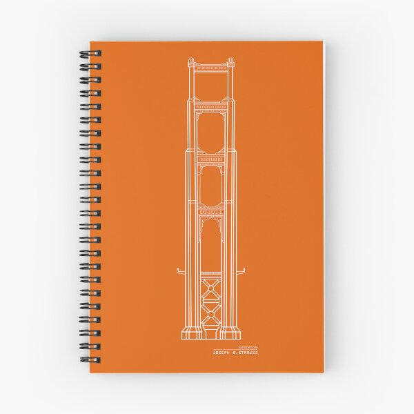 Item preview, Golden Gate Bridge Design Drawing White designed and sold by SeeMac.