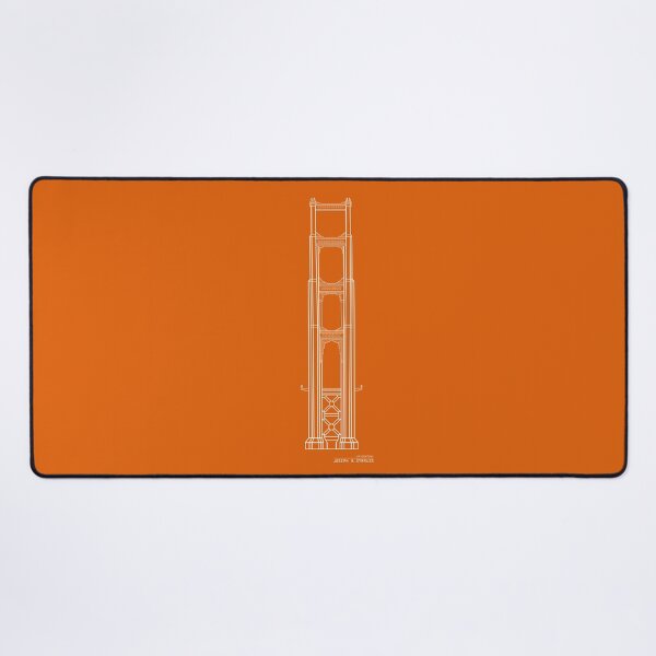 Item preview, Golden Gate Bridge Design Drawing White designed and sold by SeeMac.