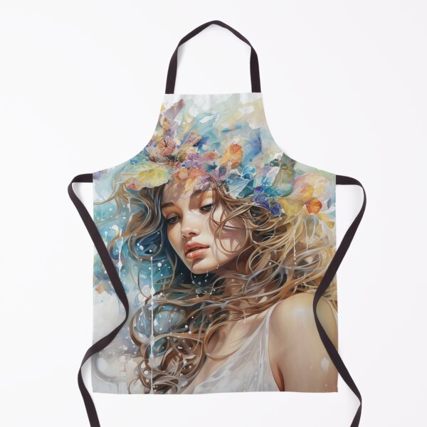 Item preview, Dreamy Flower Muse - Watercolor designed and sold by NikoBeadsUA.