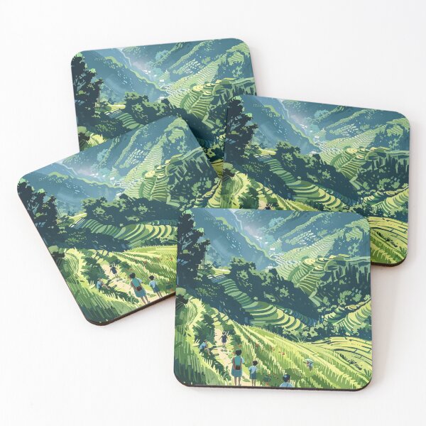 Item preview, Cascading Rice Fields designed and sold by -DEEWOLF-.