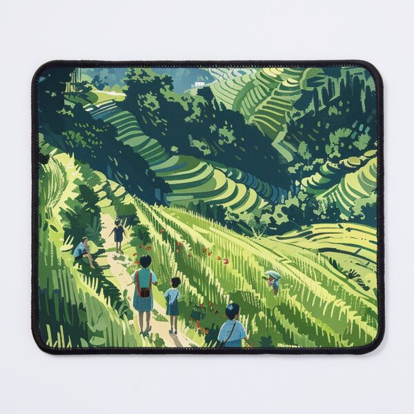 Item preview, Cascading Rice Fields designed and sold by -DEEWOLF-.