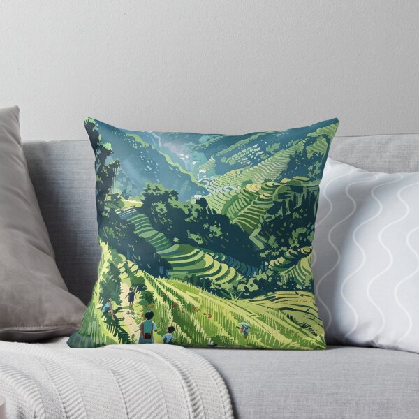 Item preview, Cascading Rice Fields designed and sold by -DEEWOLF-.
