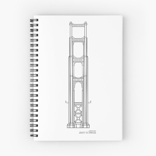Item preview, Golden Gate Bridge Design Drawing designed and sold by SeeMac.