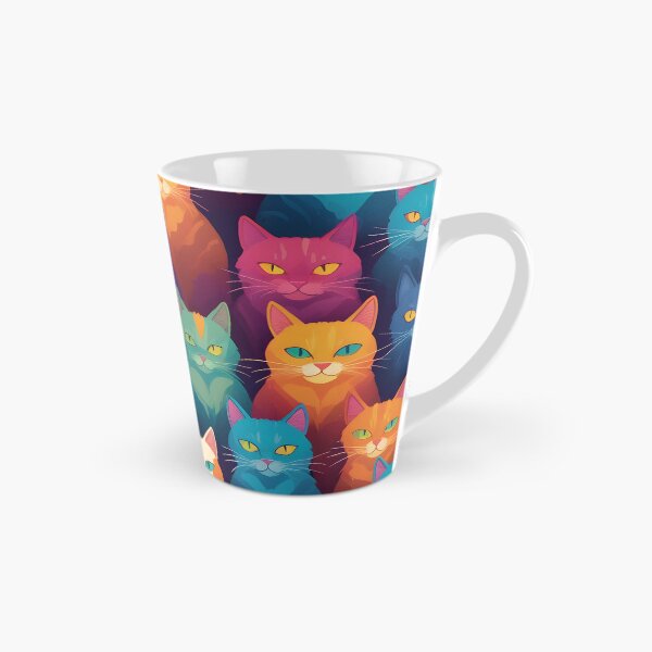 Item preview, Colorful clowder of cats designed and sold by perlphoto.