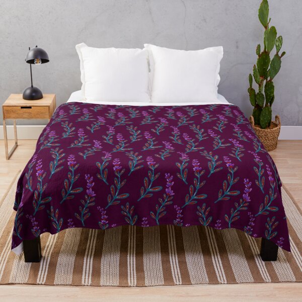 Item preview, Lavender Botanical Pattern Flowering Branches designed and sold by NayaChu.