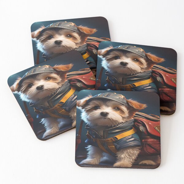 Item preview, Puppy with backpack designed and sold by Sam & Fam.
