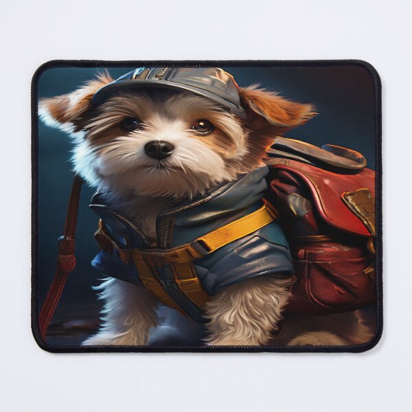 Item preview, Puppy with backpack designed and sold by Sam & Fam.