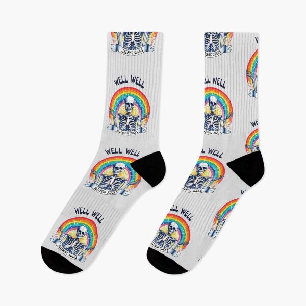 Item preview, Sleeping Sucks: Rainbow Skeleton designed and sold by kcaandwu.