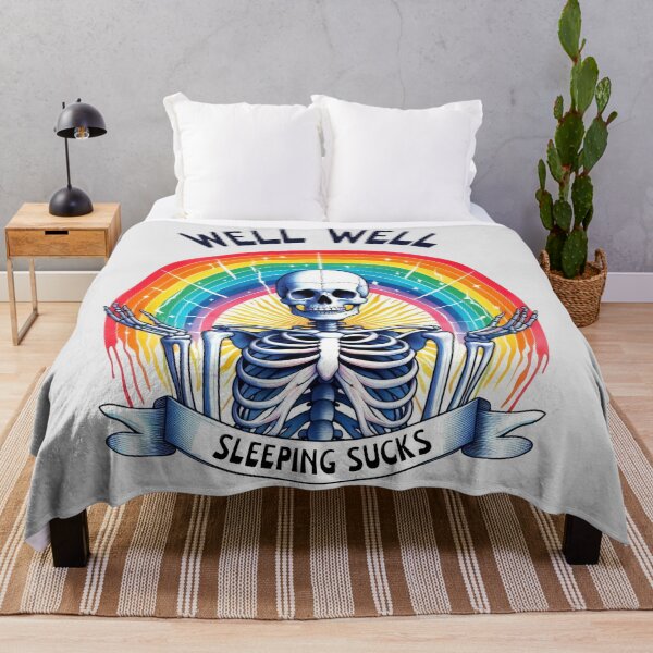 Item preview, Sleeping Sucks: Rainbow Skeleton designed and sold by kcaandwu.