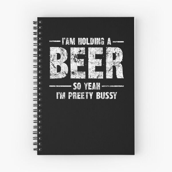 Item preview, Beer Humor Tee - "I am holding a BEER so yeah, I'm pretty bussy" Bold Statement Shirt designed and sold by SRZT.