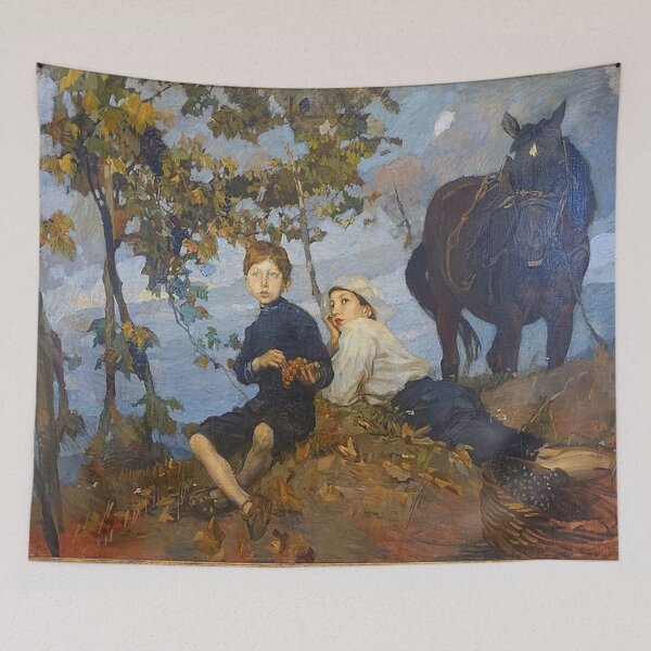Item preview, Autumn by Ettore Tito designed and sold by tomorrowsart.