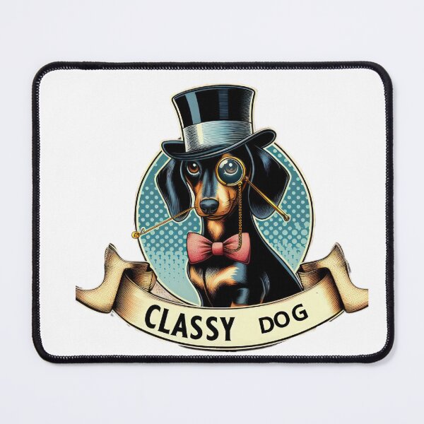 Item preview, Dapper Dachshund funny retro animal designed and sold by Expressions-Sel.